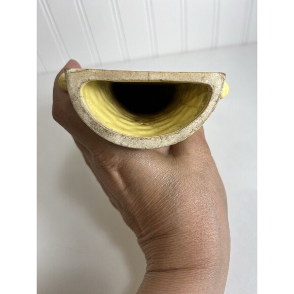 Vintage Japanese Basketweave Yellow Wall‎ Pocket with Pink/Blue Flowers. - Picture 7 of 8